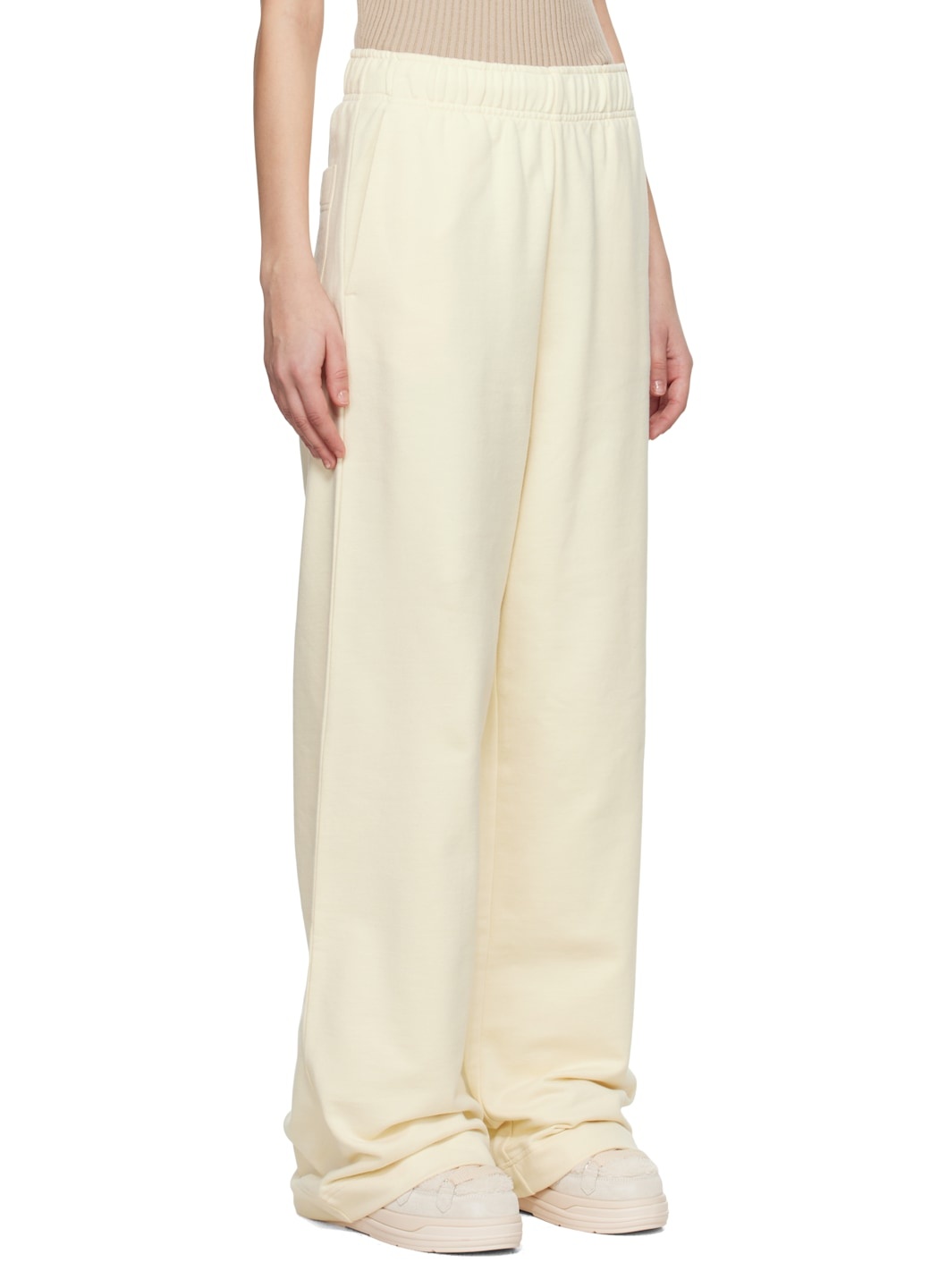 Off-White Wide Leg Cotton Sweatpants - 2