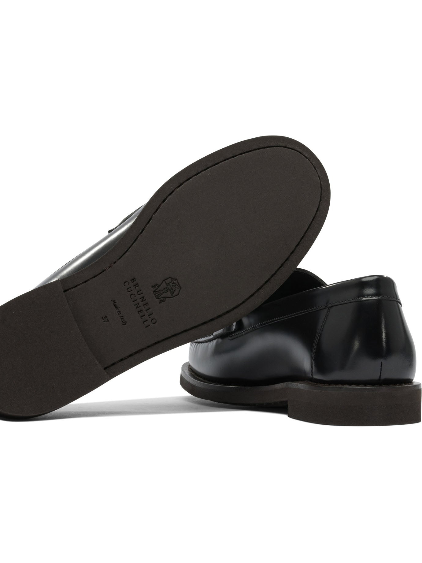 Brunello Cucinelli Women Leather Loafers With Jewel Detailing - 5