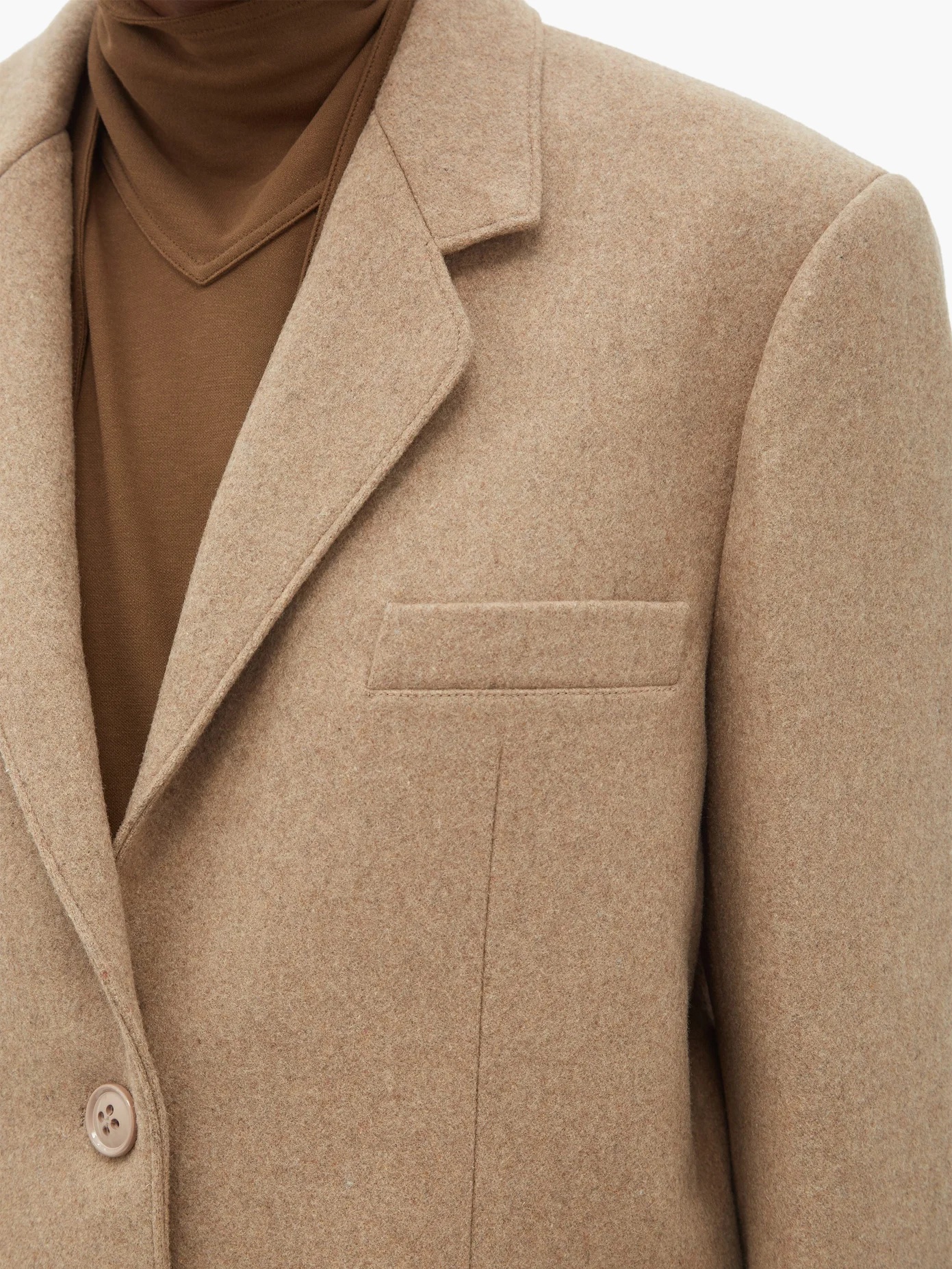 Pressed-wool single-breasted jacket - 4