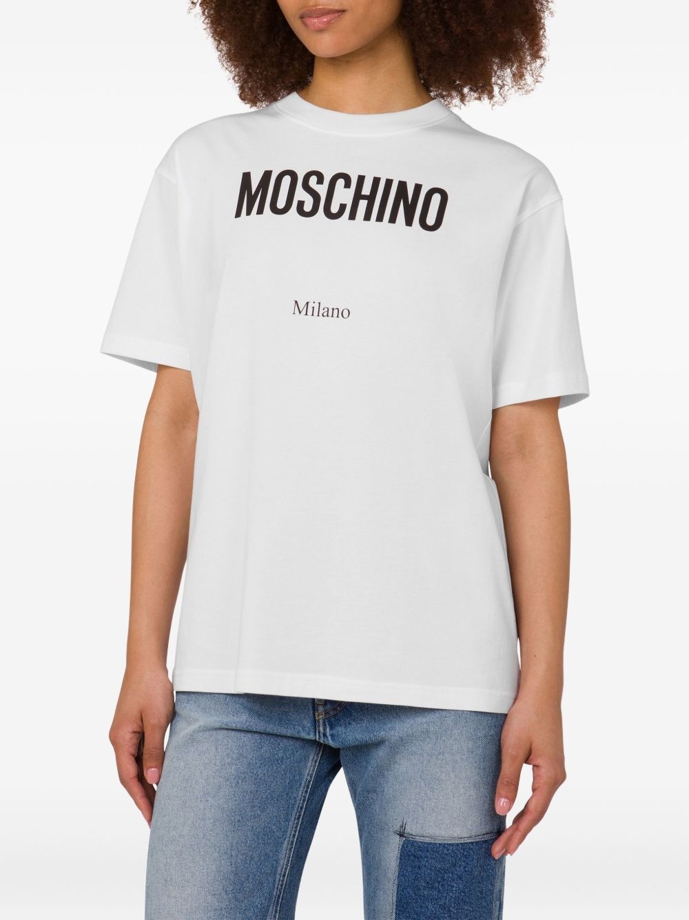 logo-print cotton T-shirt - 3