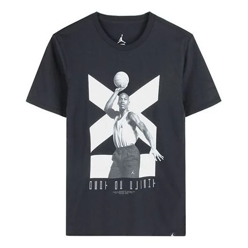 Air Jordan 11 Printing Sports Short Sleeve Black 916047-010 - 1