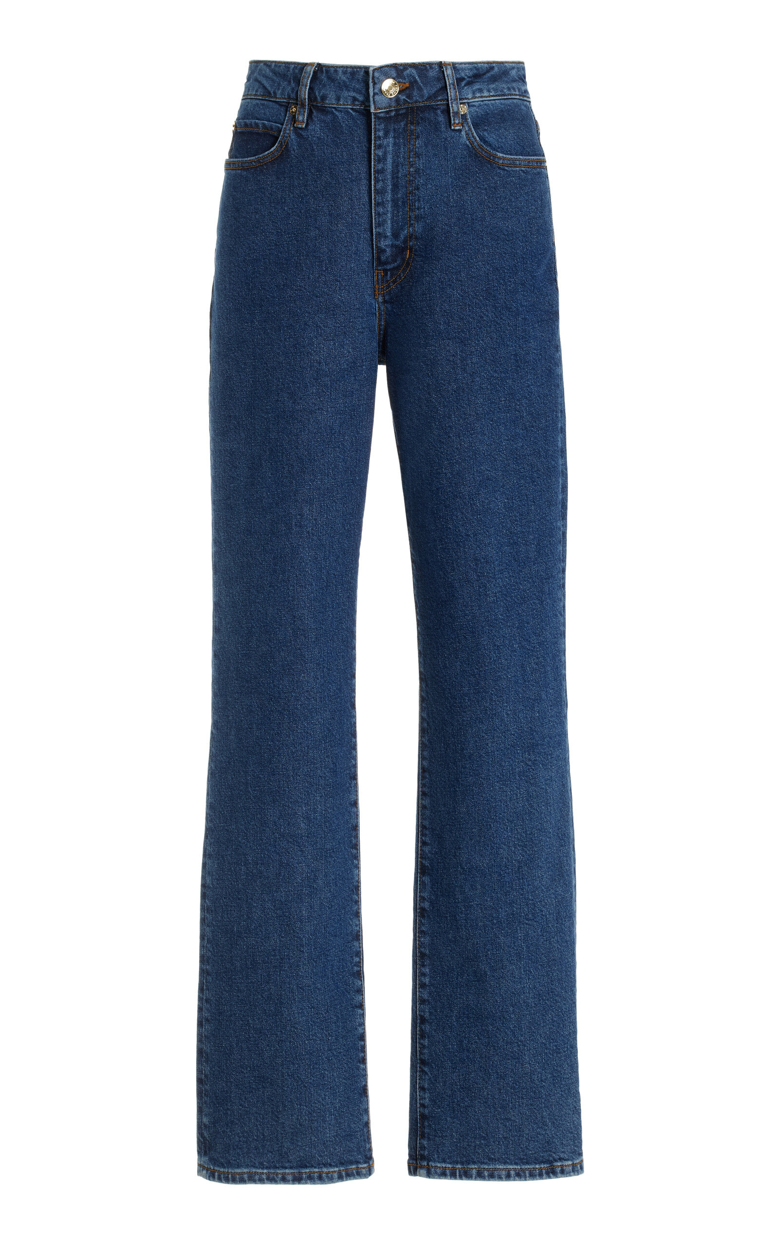The Ruler High-Rise Straight-Leg Jeans blue - 1