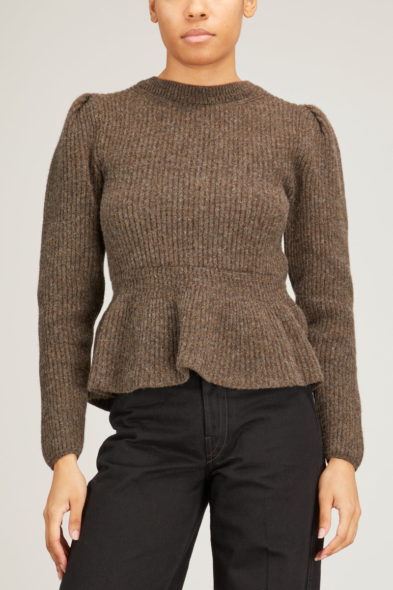 Peplum Sweater in Eagle 3