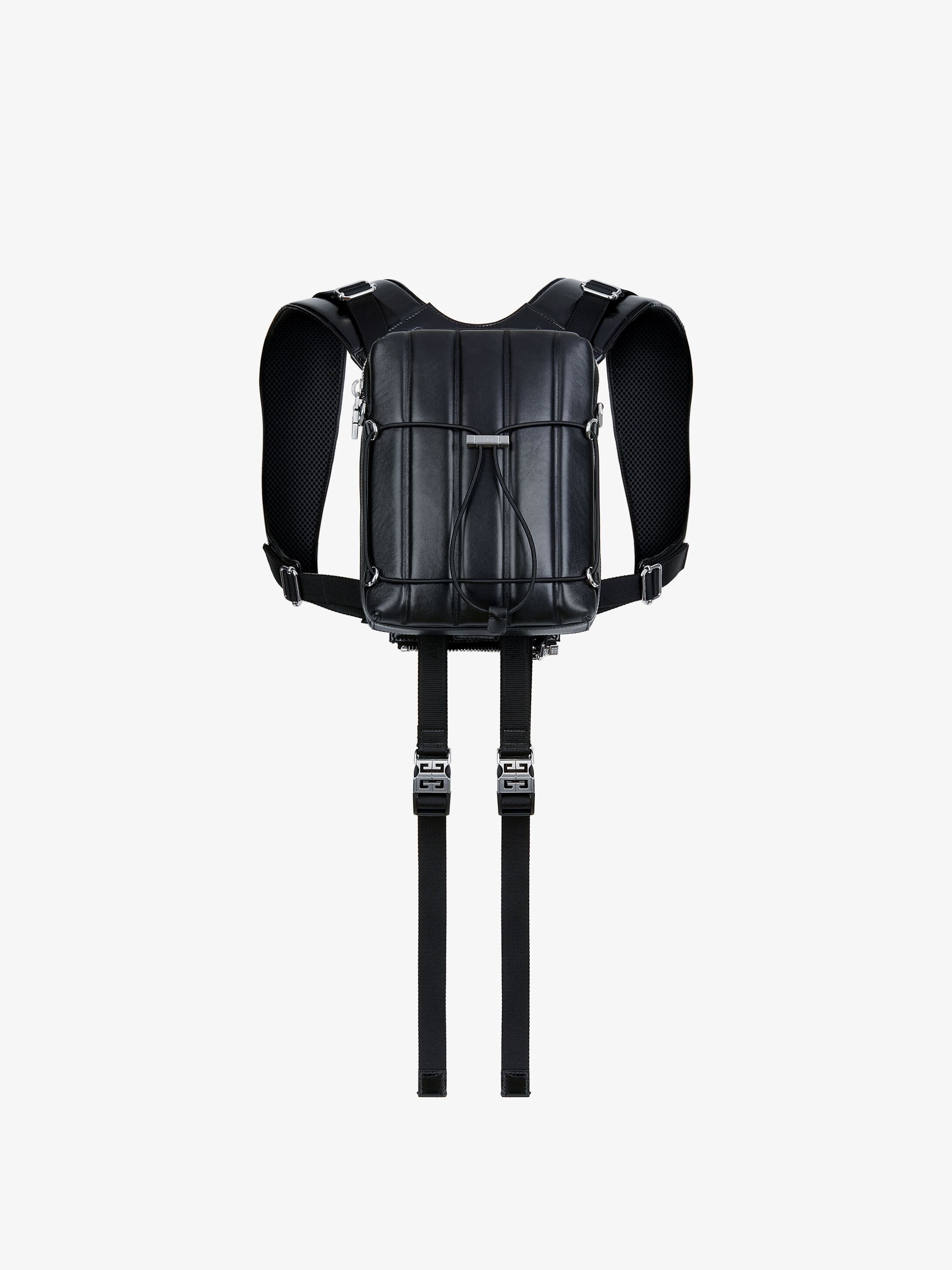 VENTURE BACKPACK IN QUILTED CROCODILE EFFECT LEATHER - 3