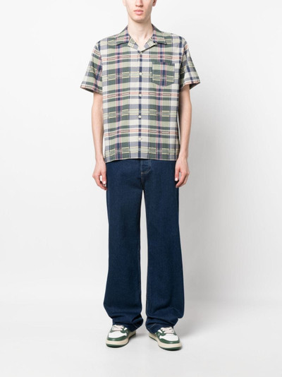 RRL by Ralph Lauren plaid-pattern seersucker shirt outlook