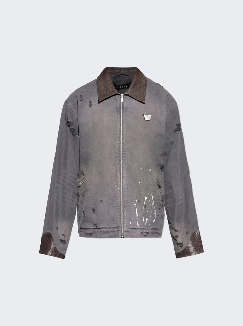 1997 Paint Splatter Canvas Work Jacket Graphite 1
