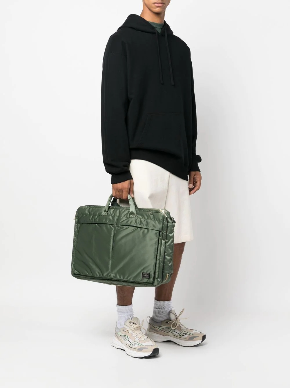 logo zipped briefcase - 2