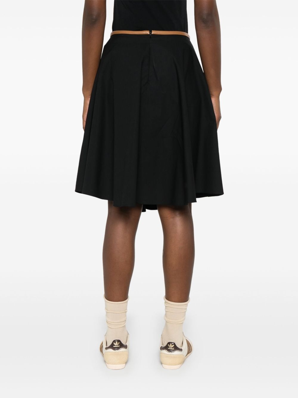 contrast-trim mini skirt - 4