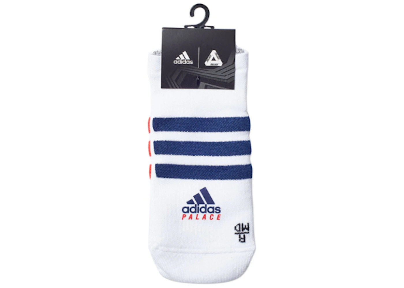Palace adidas On Court Socks White/Red/Dark Blue - 2
