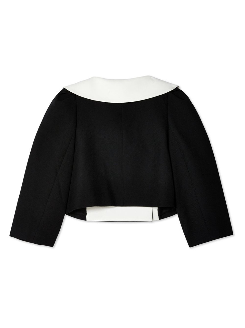 SHUSHU/TONG double-breasted wool blazer outlook