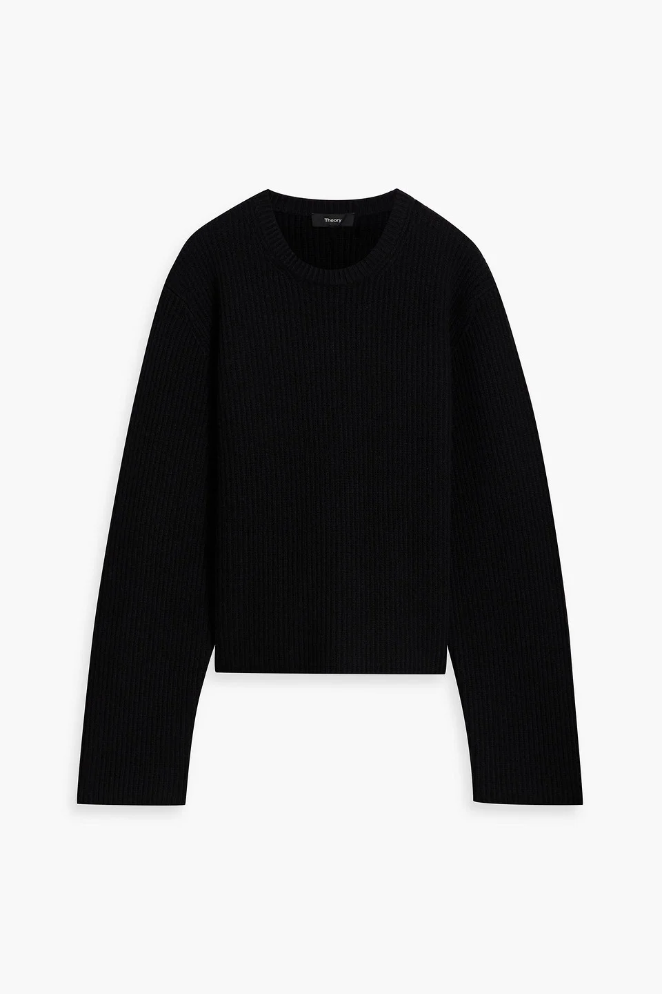 Ribbed wool and cashmere-blend sweater - 1