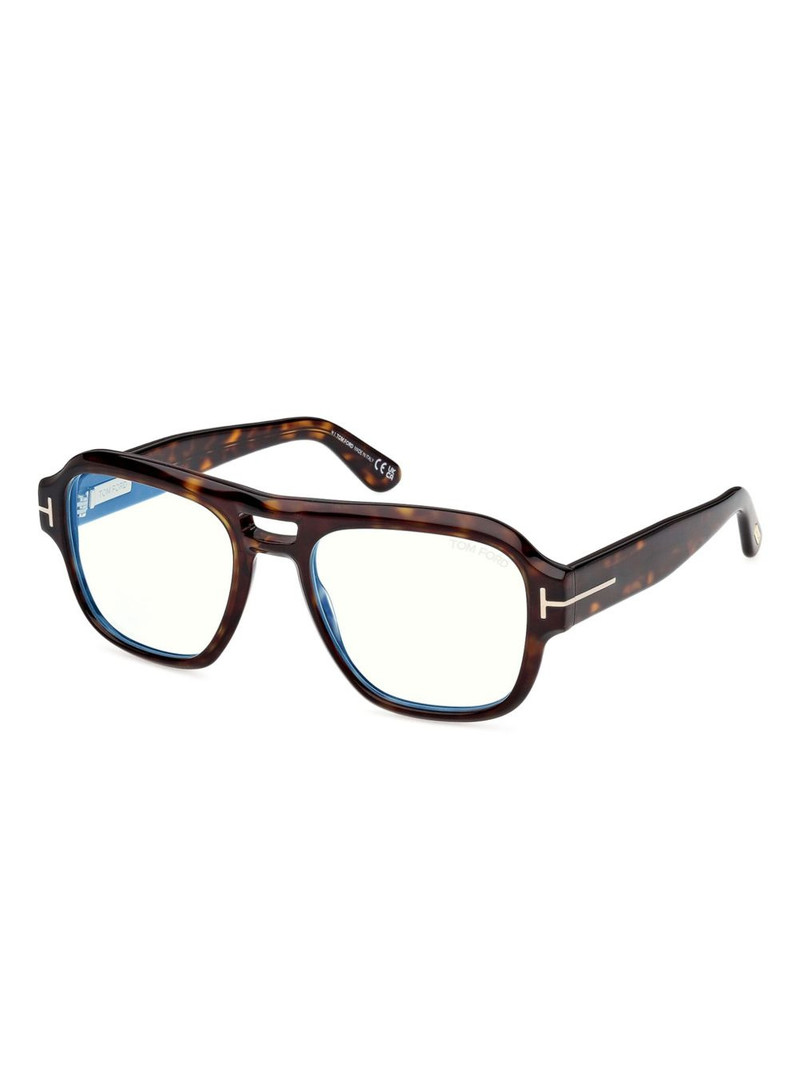 TOM FORD tortoiseshell pilot-frame glasses outlook