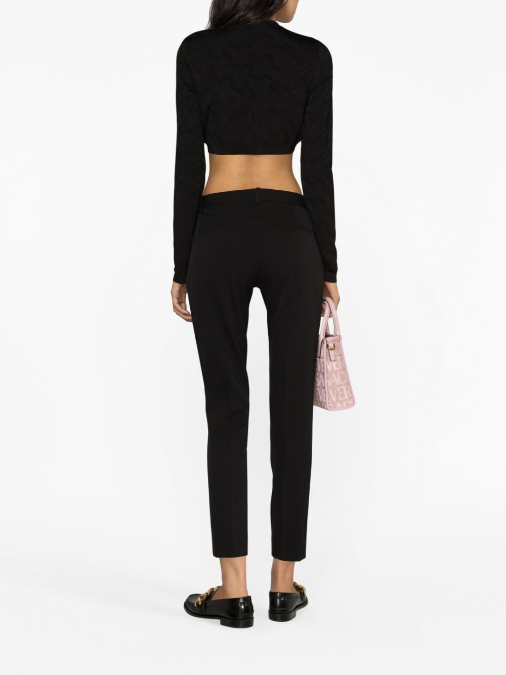 Medusa Head-plaque tapered trousers - 7