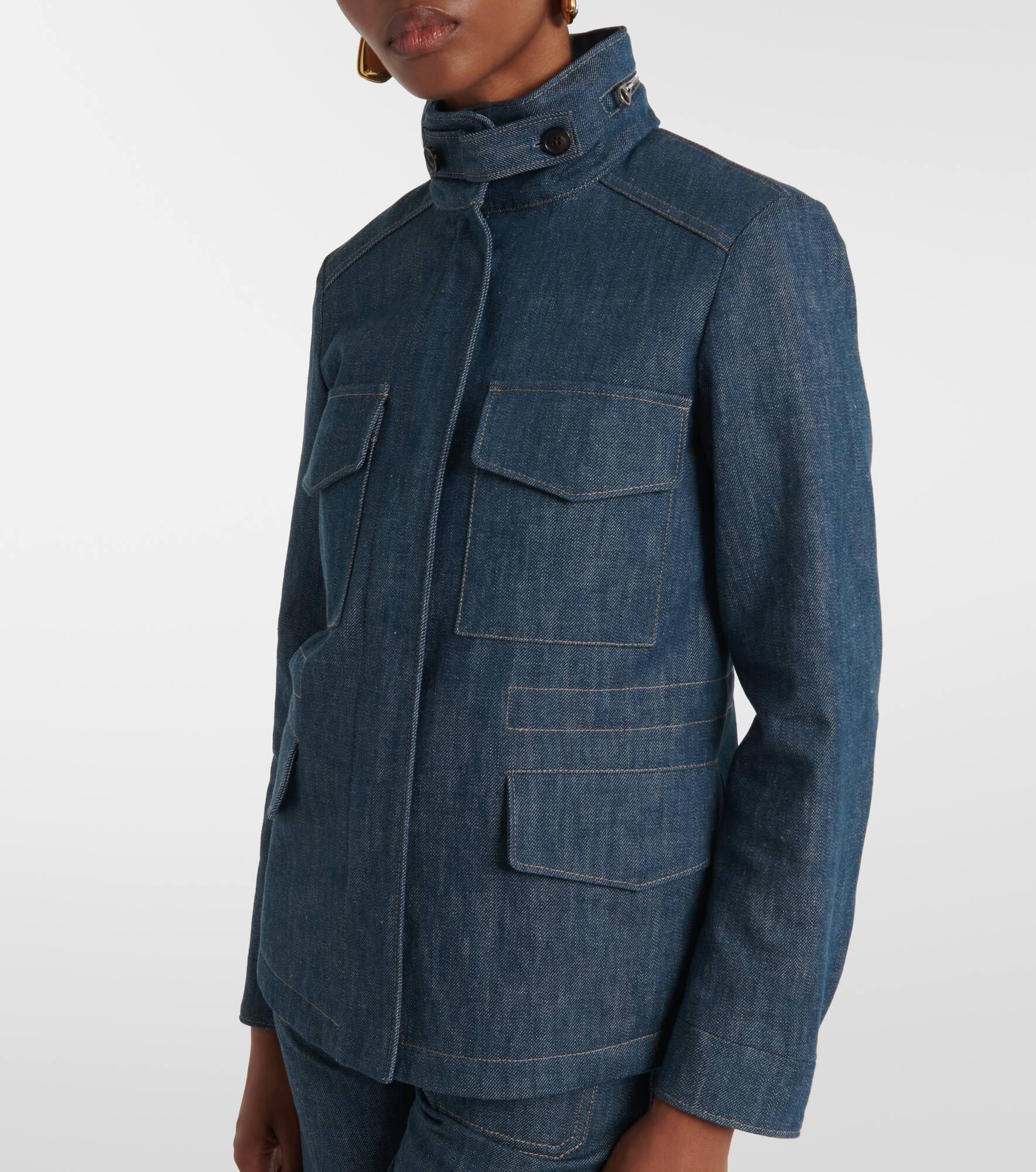 Traveller Mini denim field jacket - 7