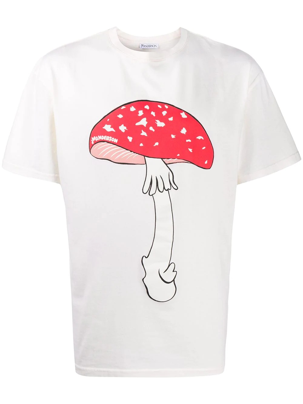 mushroom print T-shirt - 1