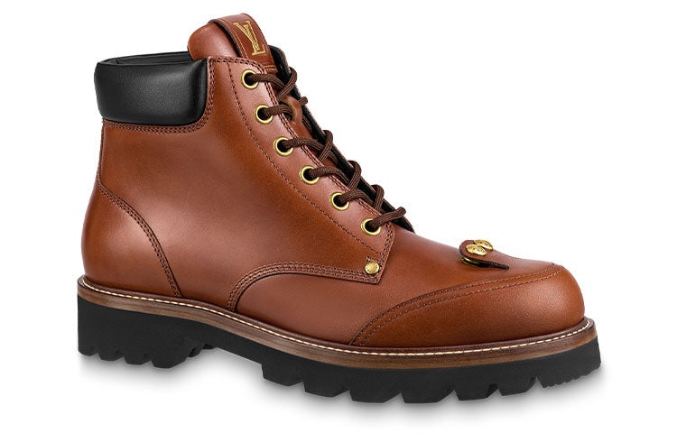 LOUIS VUITTON x Nigo Ankle Boots 'Brown with Black' 1A9ID0 - 2