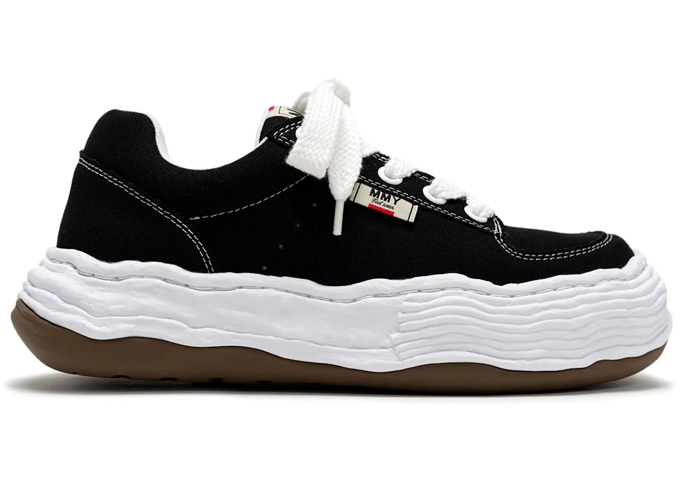 Maison Mihara Yasuhiro Oliver OG Sole Canvas Low Black White - 1