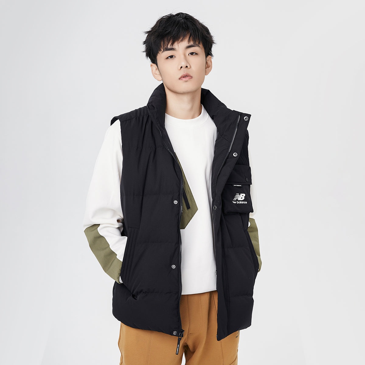 New Balance Windproof Puffer Vest 'Black' AMV14310-BK - 6