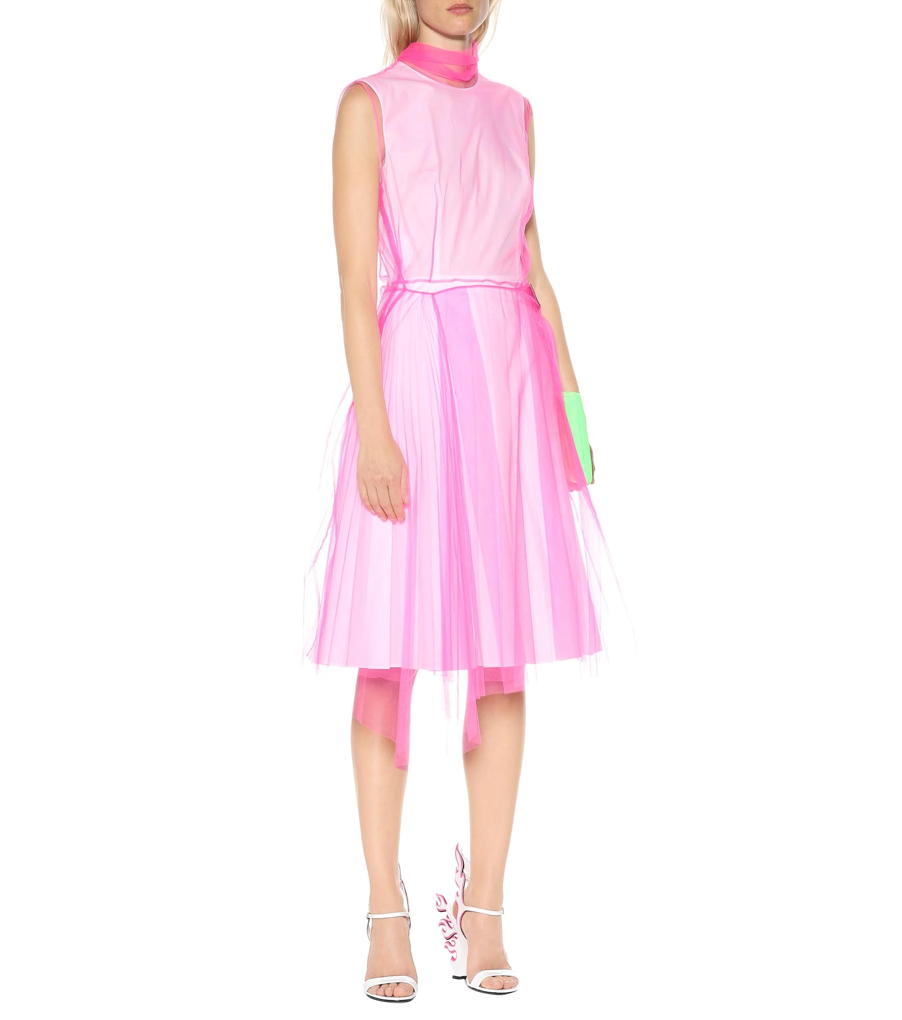 Sleeveless tulle dress - 2
