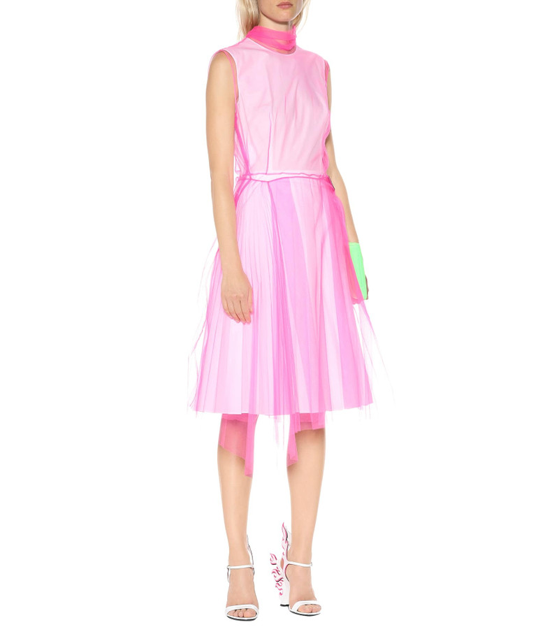 Prada Sleeveless tulle dress outlook