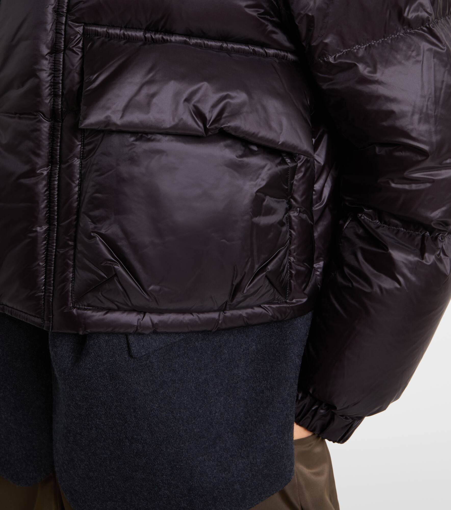 Layered wool down jacket - 5