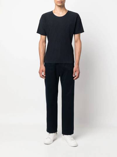 ISSEY MIYAKE plissé short-sleeve T-shirt outlook