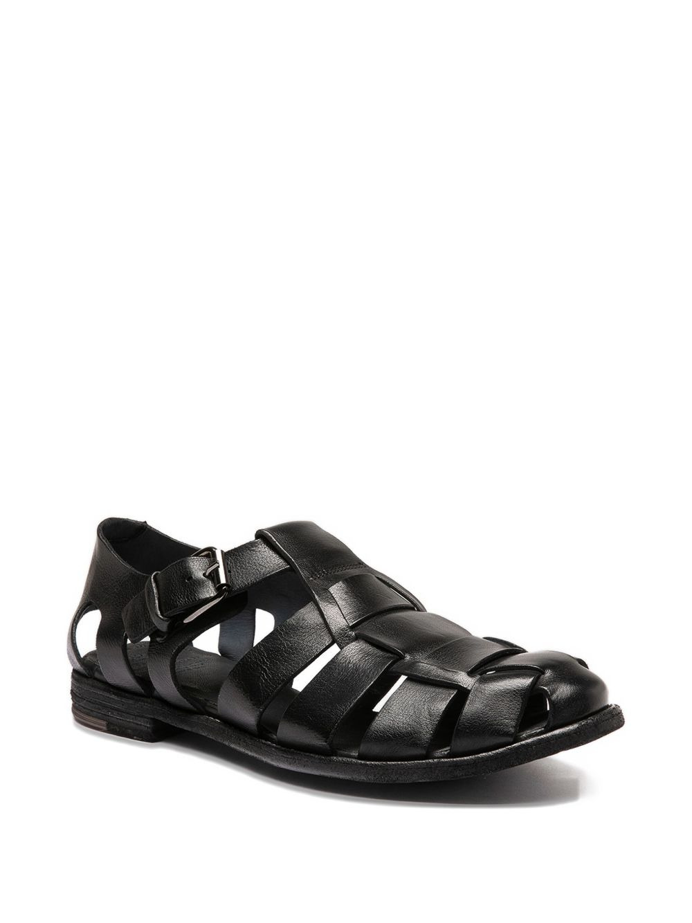woven buckle sandals - 2