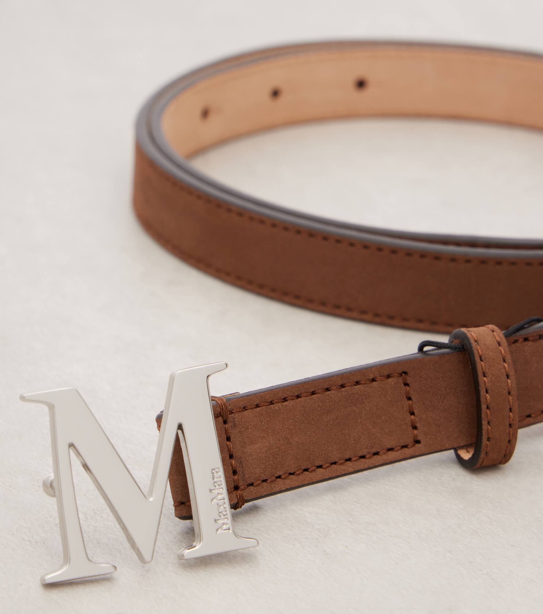 Mclassic 20 logo suede belt - 3