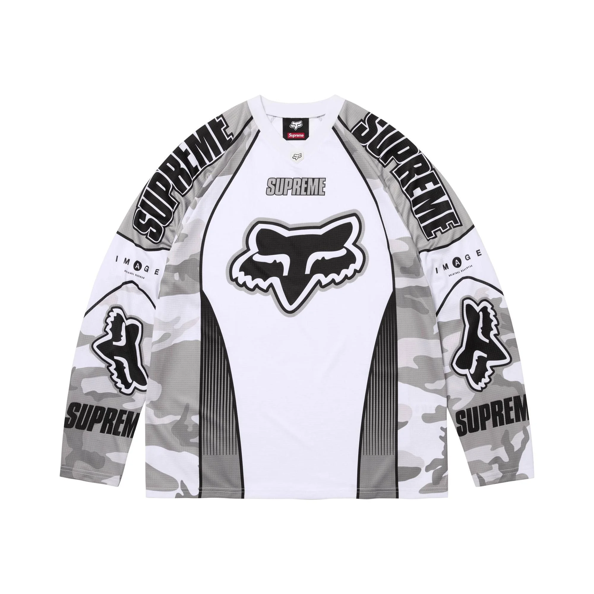 Supreme x Fox Racing DMX Jersey 'Snow Camo' - 1