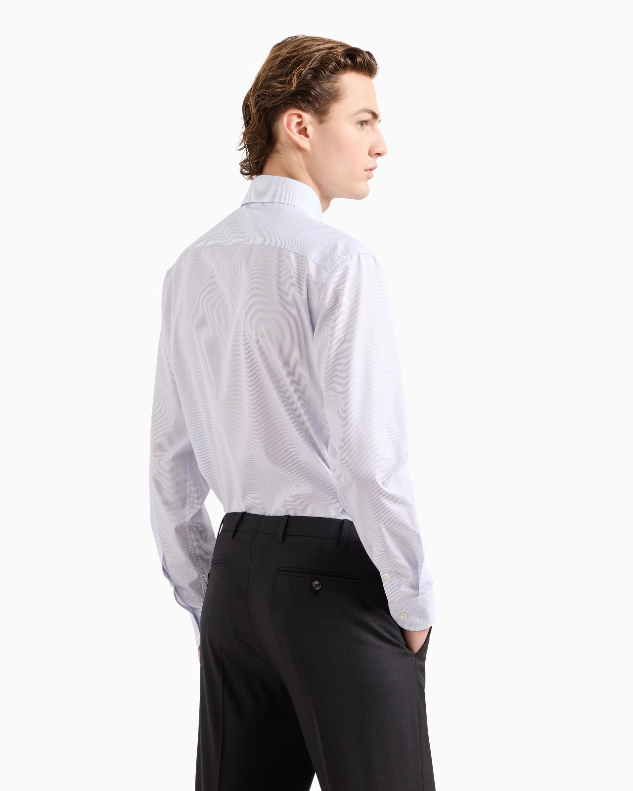 REGULAR-FIT SHIRT IN LUXURY STRIPED COTTON - 3