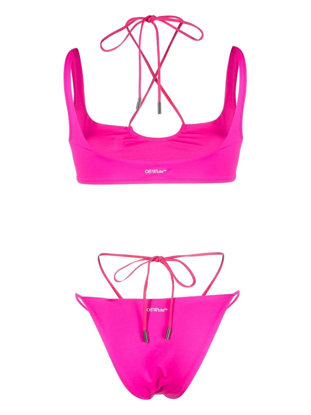 logo-print bikini - 2