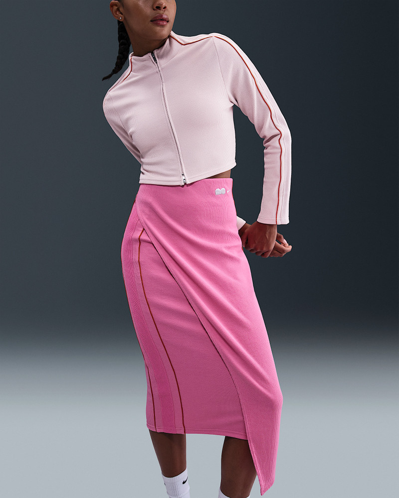 Naomi Osaka Women's High-Waisted Ribbed Maxi Skirt 5
