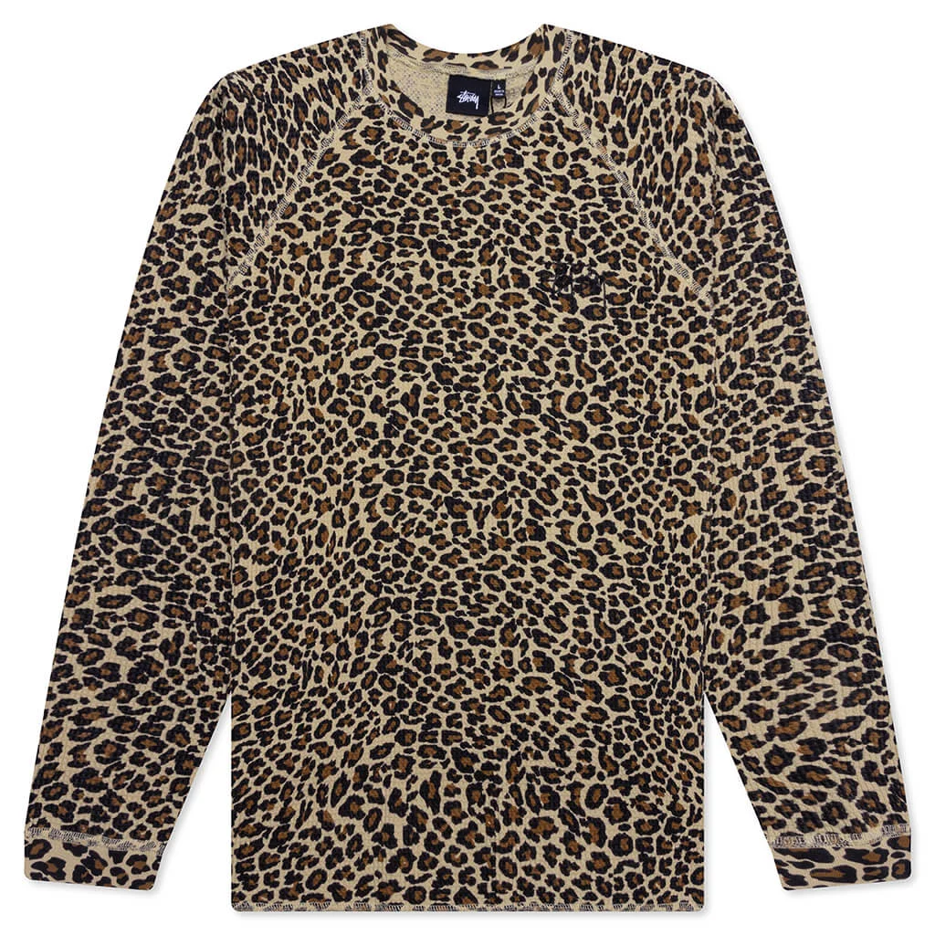 RAGLAN THERMAL BASIC STOCK - LEOPARD - 1