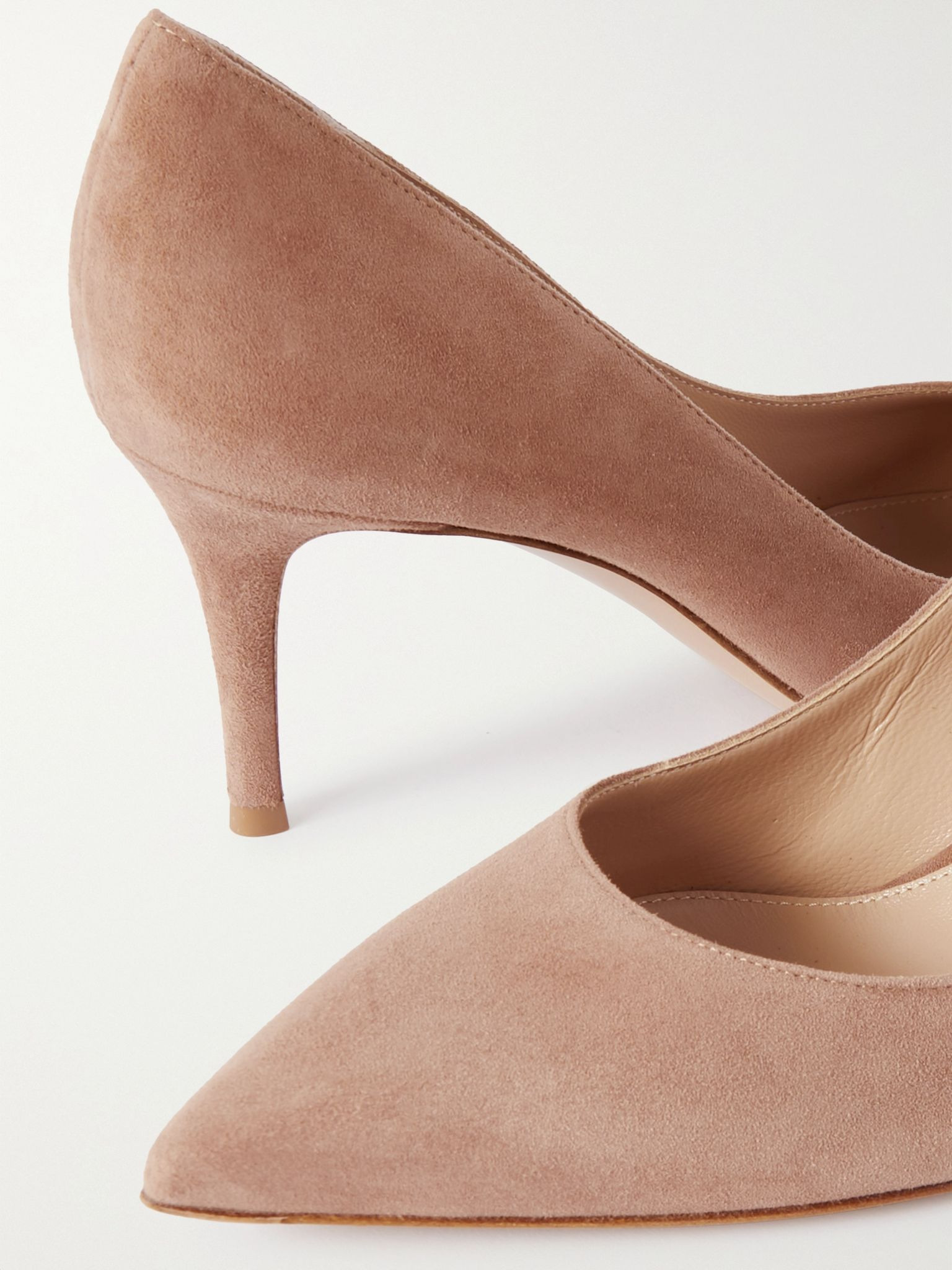 Gianvito 70 suede pumps Neutral - 4
