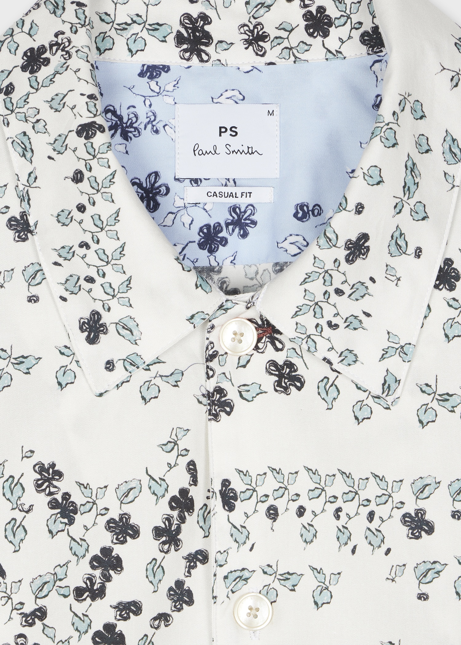 Ecru 'Jasmine' Print Short-Sleeve Shirt - 2