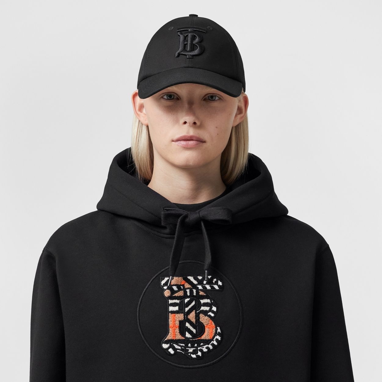 Monogram Motif Cotton Blend Oversized Hoodie - 3