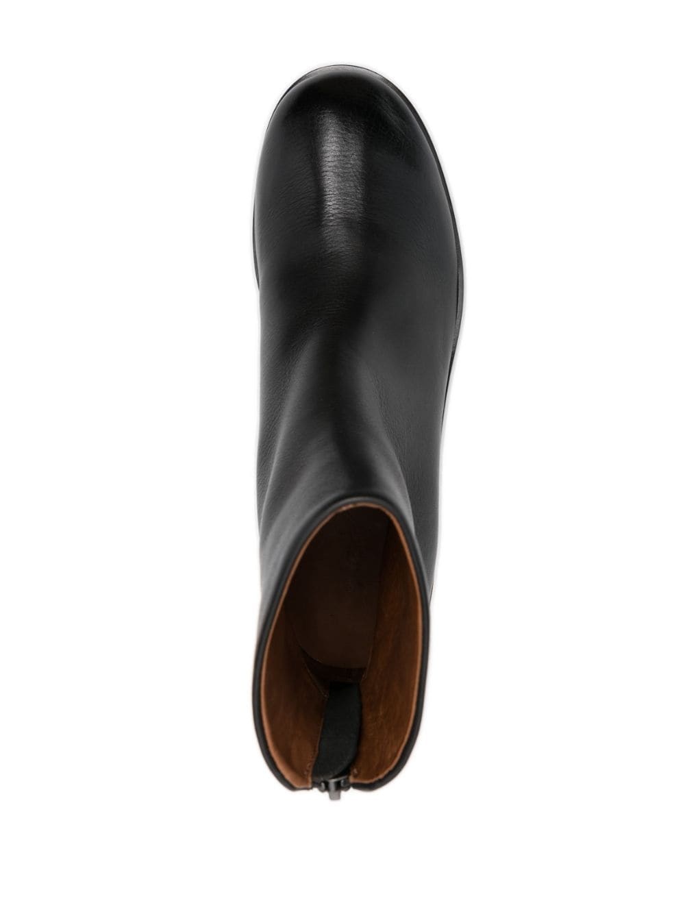 50mm round-toe leather boots - 4