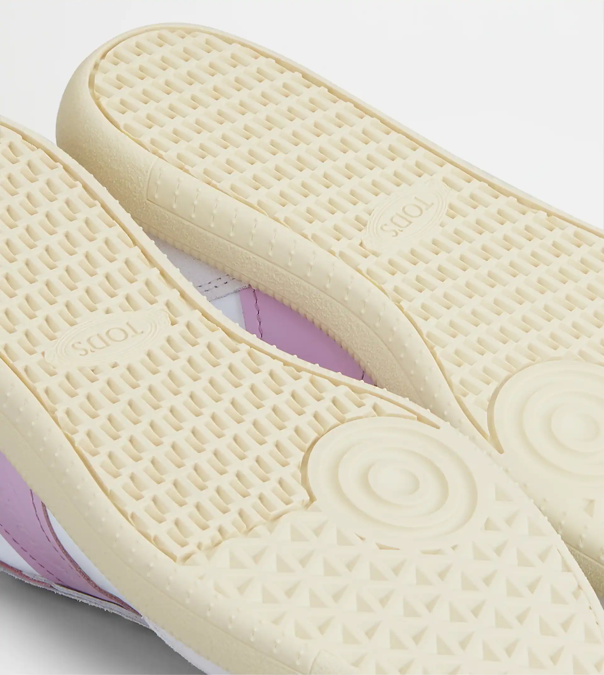 TOD'S TABS SNEAKERS IN SMOOTH LEATHER AND SUEDE - WHITE, VIOLET - 5