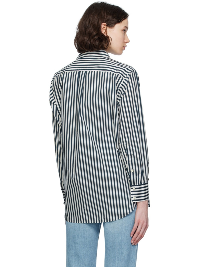 Navy & White 'The Borrowed Pocket' Shirt 3