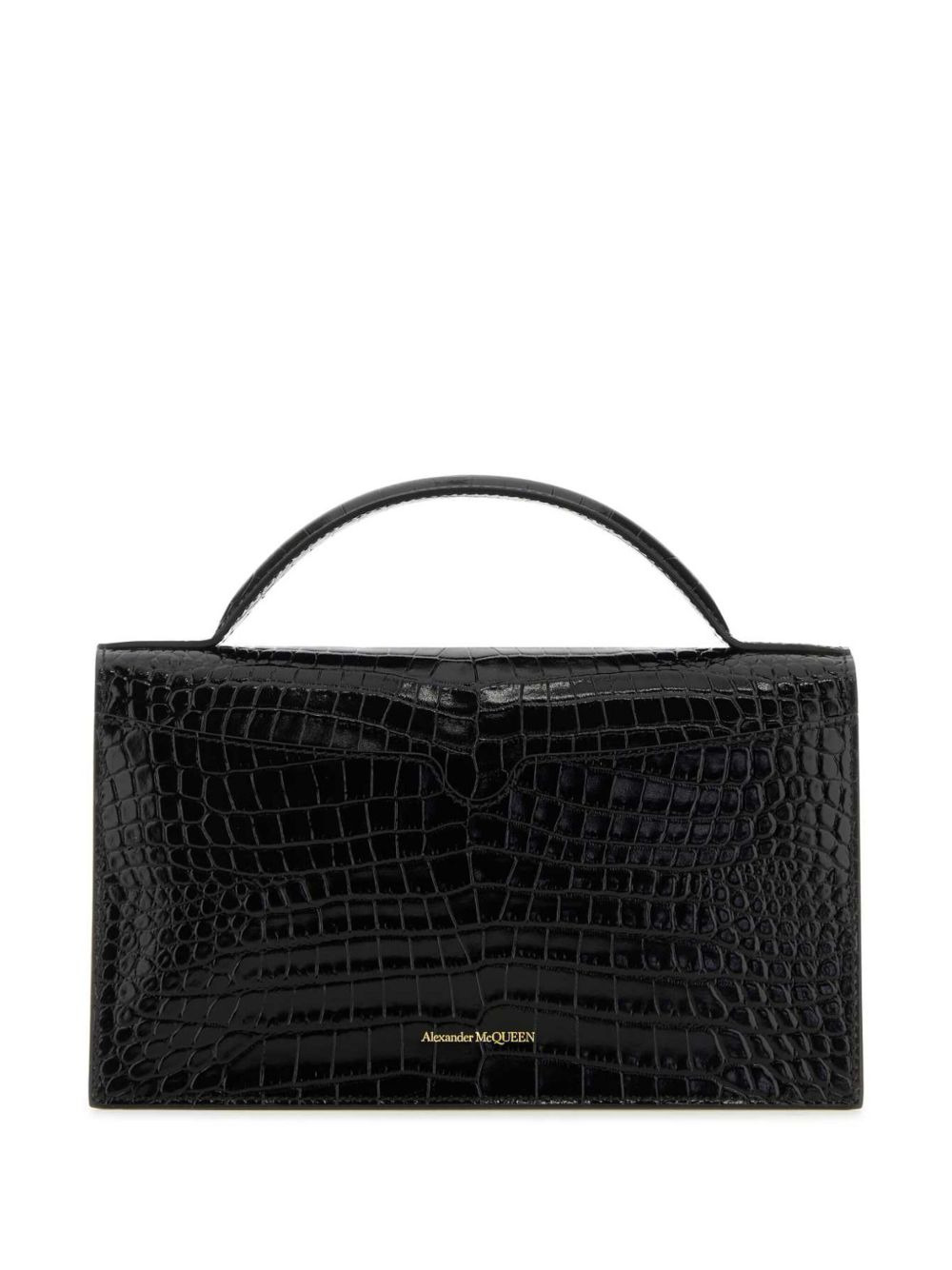 Skull crocodile-embossed shoulder bag - 2