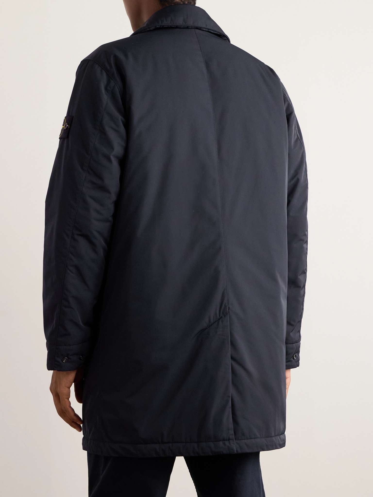 Logo-Appliquéd Padded Twill Coat - 4