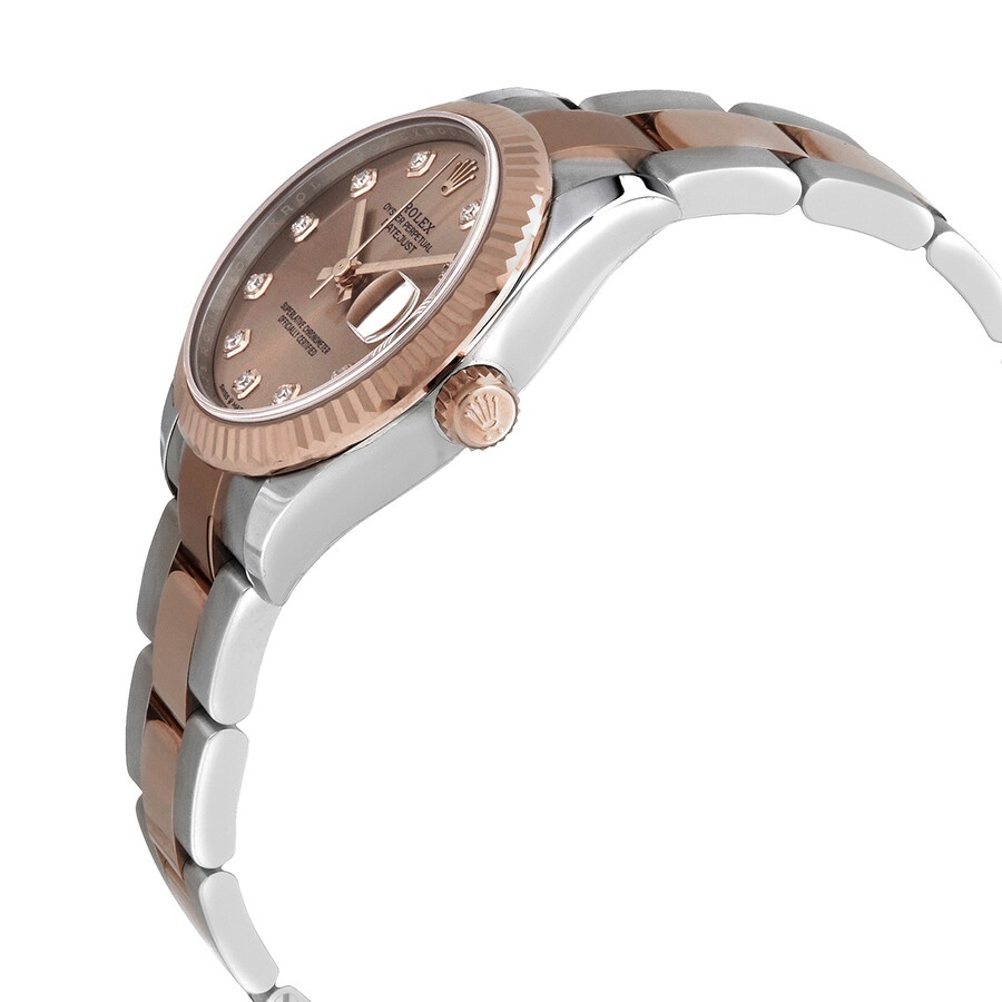 Rolex Datejust 31 Rose Diamond Dial Automatic Ladies 18kt Everose Gold Oyster Watch 278271PDO - 2