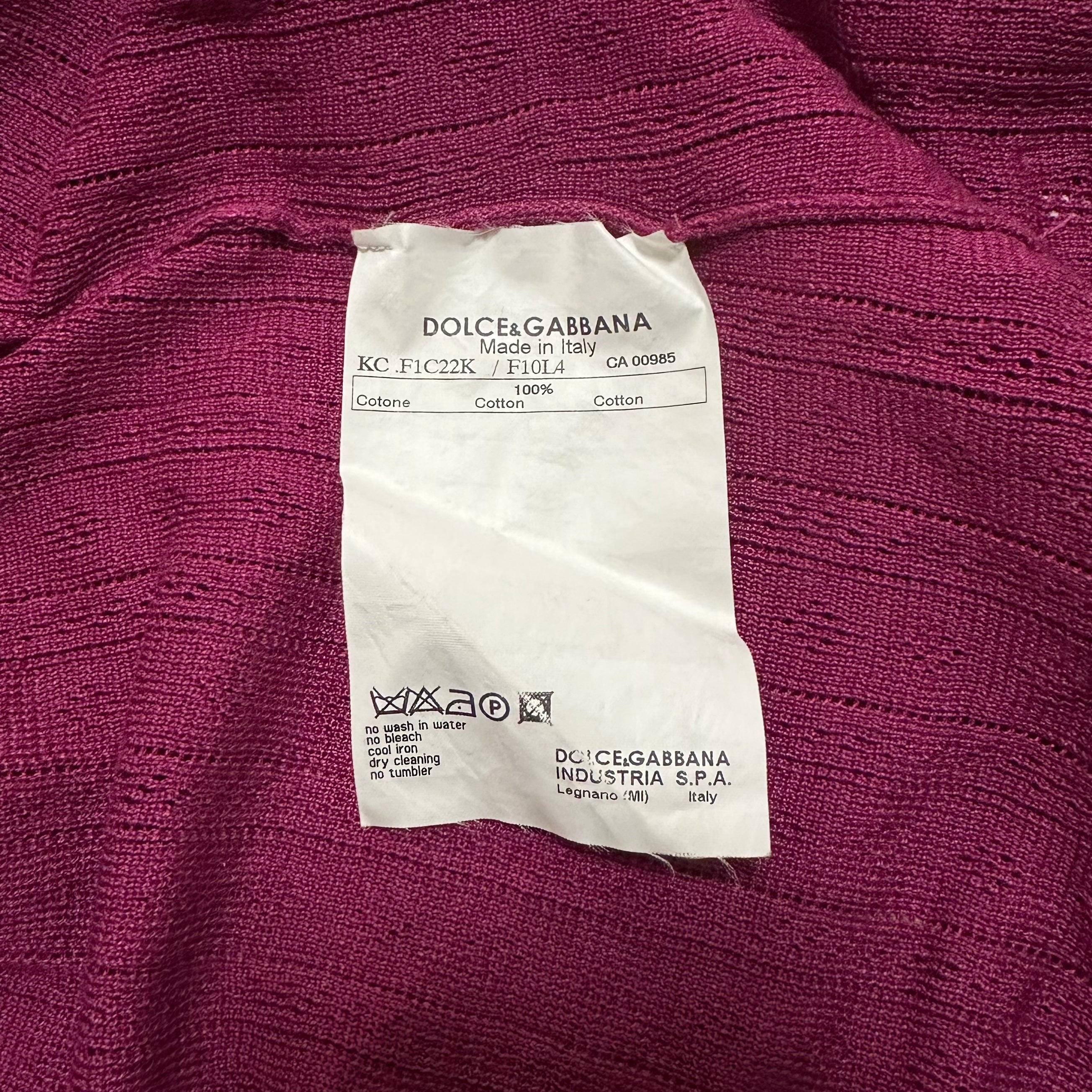 DOLCE&GABBANA Three-Quarter Sleeve Knit Cardigan - 5