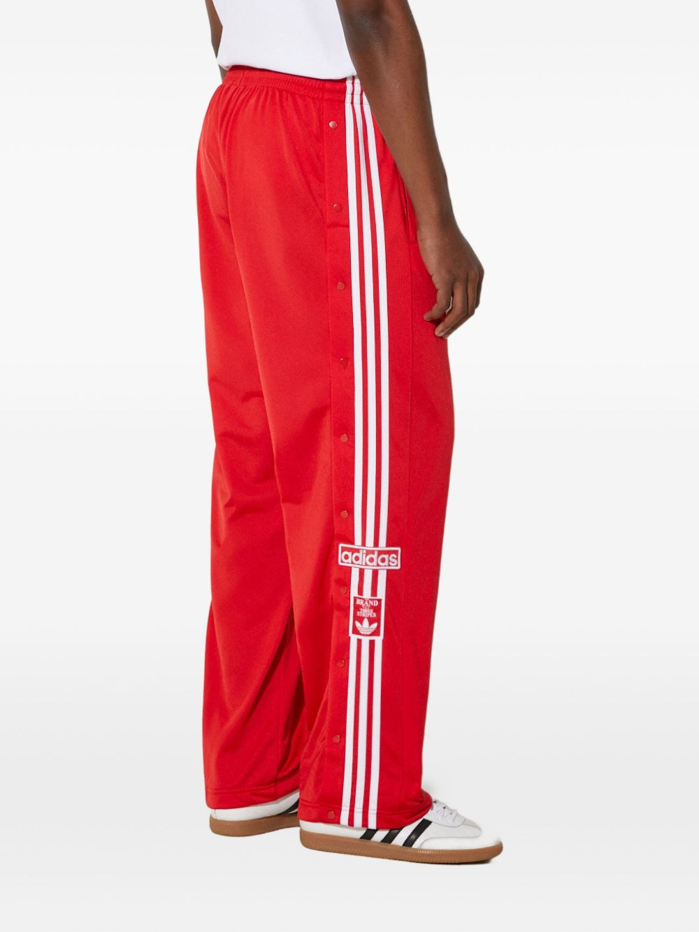 three-stripe side-button trousers - 4