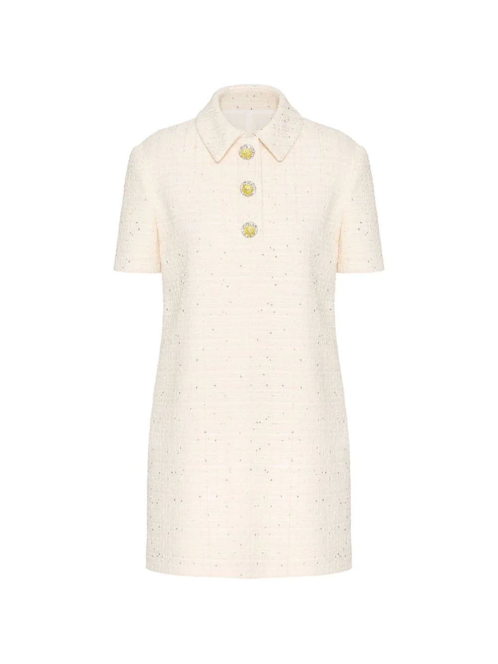 tweed mini dress - 1