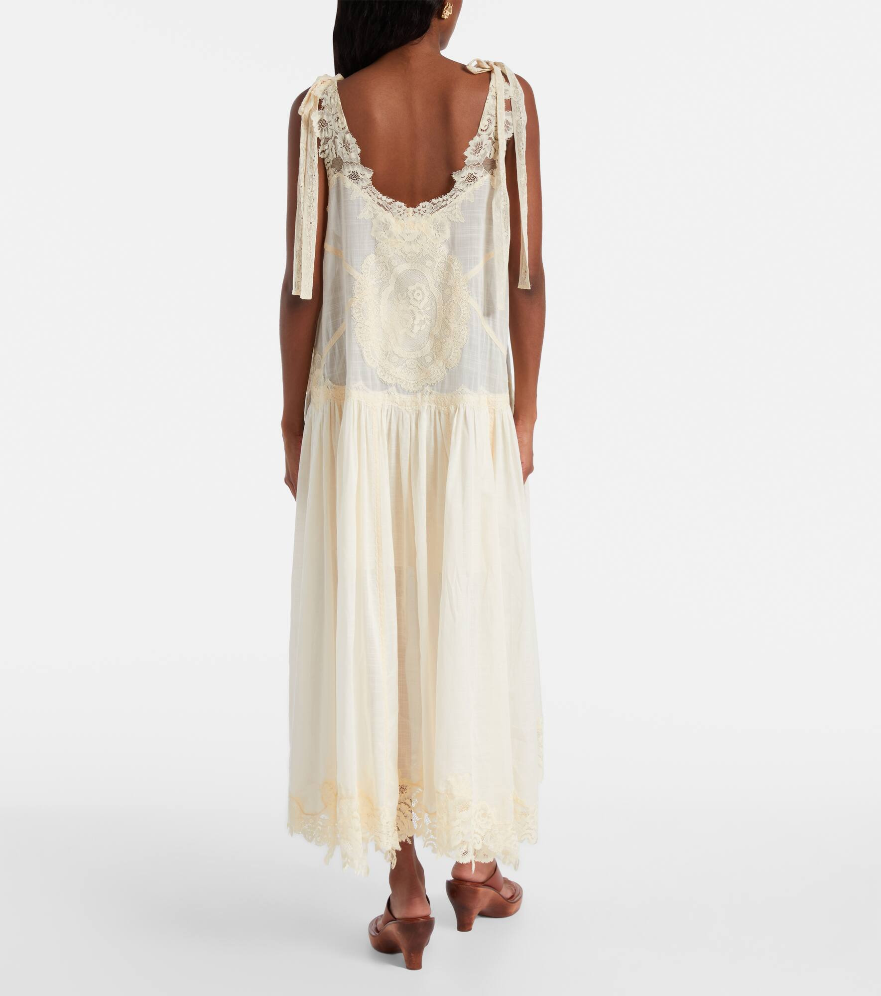 Cascadian cotton lace midi dress - 3
