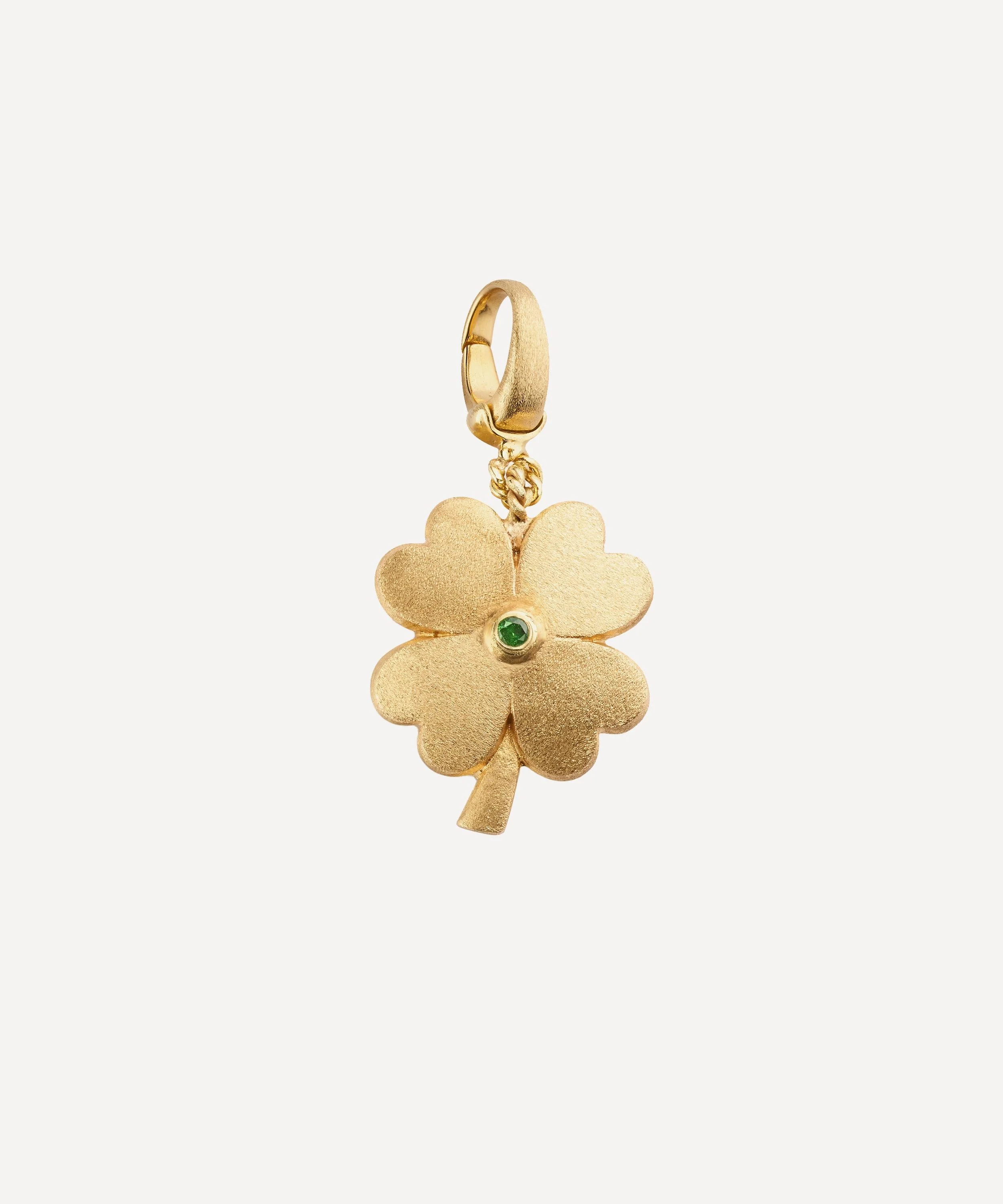 14ct Gold Small Clover Charm - 1