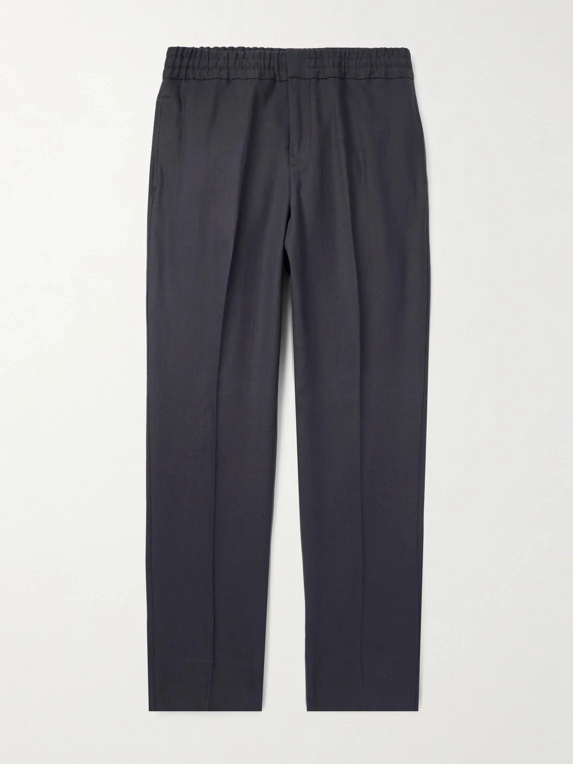 Straight-Leg Linen-Twill Trousers - 1