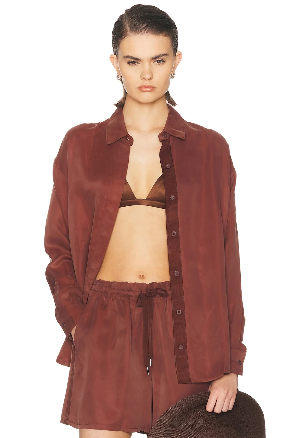 Sunkissed Cupro Button Down Shirt - 1