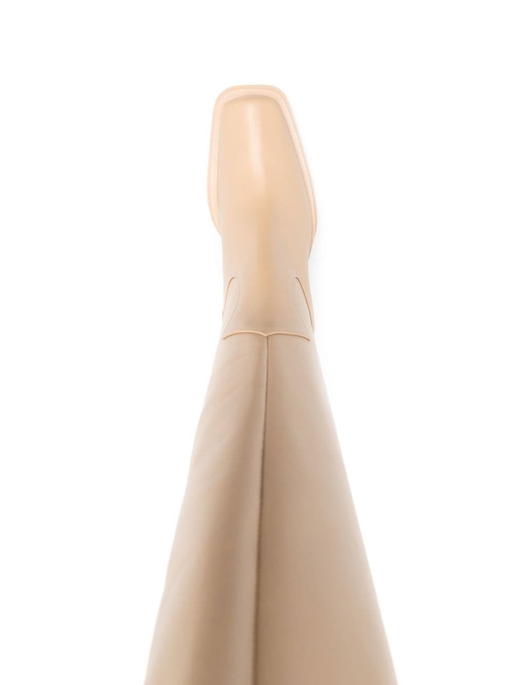 120mm knee-high leather boots - 4